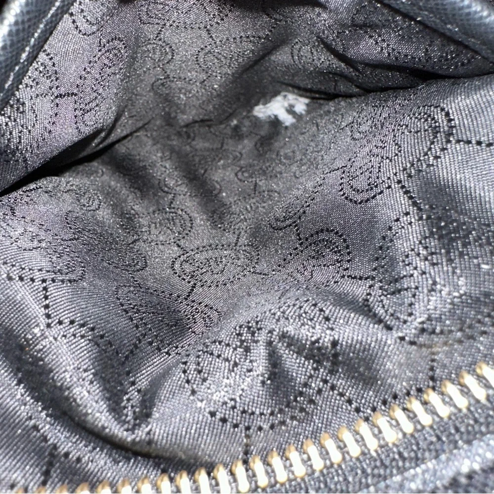 Michael Kors Selma Large Black Saffiano Leather Satchel Tote Crossbody Bag